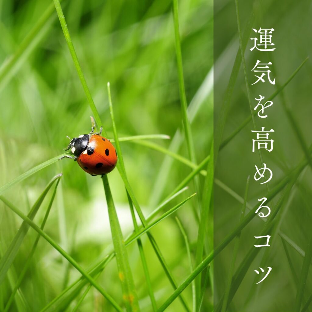 運気を高めるコツ